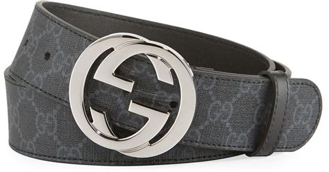 gucci supreme belt black buckle|gucci belt black original.